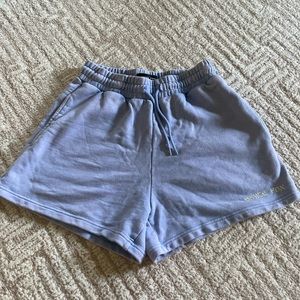 White Fox Lavender sweat shorts